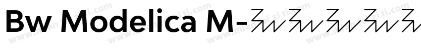Bw Modelica M字体转换